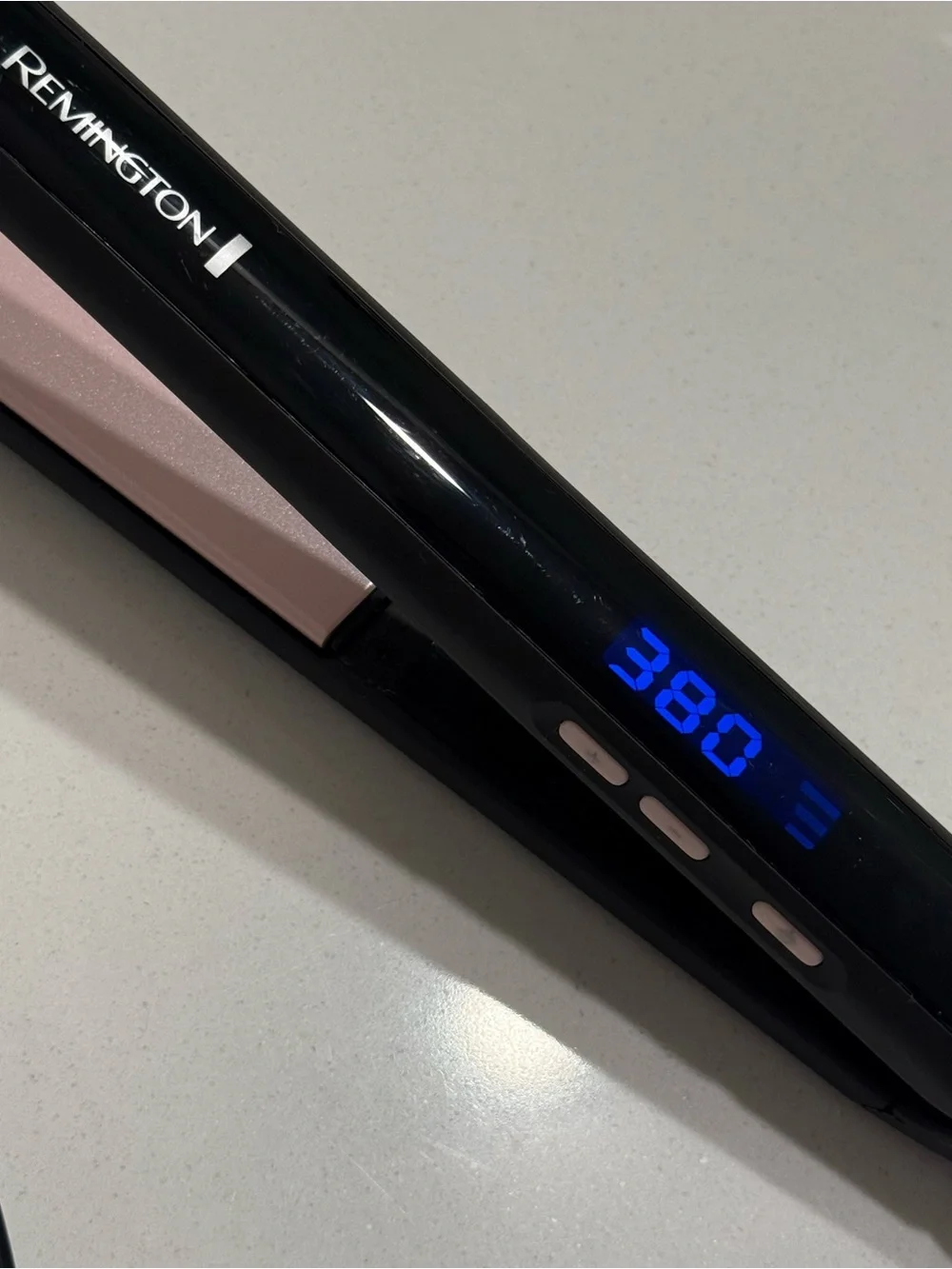 Remington S5500 1” Ceramic Flat Iron Hair Straightener Black Pink